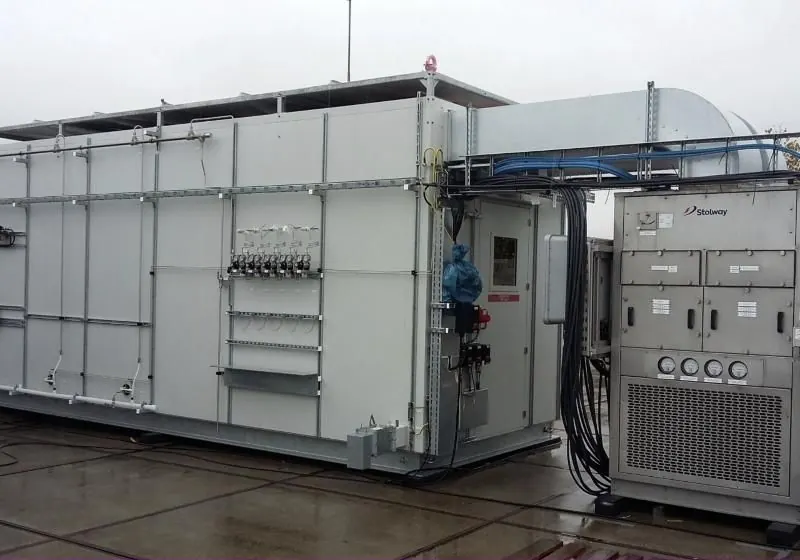 Analyser house with a Stolway packaged unit on site
