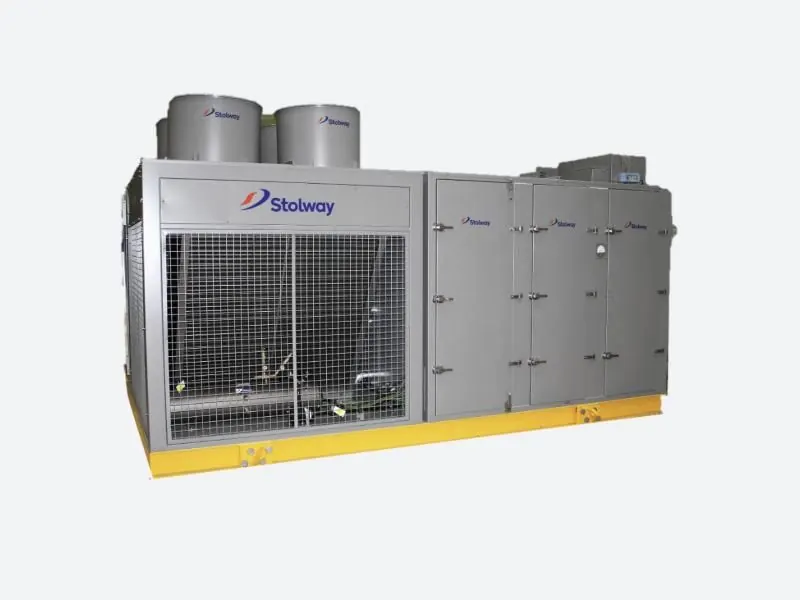 Stolway air-cooled chiller with condenser fans on top